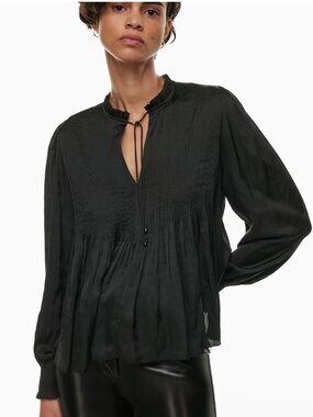 Aritzia Wilfred Milou Blouse - Black XS